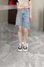達芙妮（DAPHNE）小白鞋女2025年春夏季板鞋黑白熊貓學(xué)生厚底防滑百搭增高休閑鞋 黑色(跟高6.5cm) 36 (標準碼) 曬單實(shí)拍圖