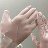 朗琦威尊防曬手套女冰絲薄款戶(hù)外露指觸屏防滑電動(dòng)車(chē)騎行手套夏天禮物 XUE防曬粉色 均碼 曬單實(shí)拍圖