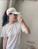 CARNEGIE&KEITH可扎高馬尾棒球帽女2025新款鴨舌帽防曬帽空頂遮陽(yáng)帽夏季太陽(yáng)帽子 【米白色】半空頂寬帽檐顯臉小 均碼 曬單實(shí)拍圖