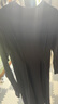 初語休閑圓領(lǐng)長袖t恤裙女2024秋季新款氣質(zhì)收腰黑色連衣裙a字裙 黑色 M 曬單實(shí)拍圖