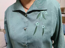俞兆林中老年人夏裝襯衫女奶奶春秋70歲-80衣服寬松媽媽套裝老太太服裝 綠色上衣+黑色褲子 XL 建議85-105斤 曬單實(shí)拍圖