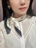 Calznklien真絲絲巾女100%桑蠶絲2026新款小方巾生日禮物送媽媽送領(lǐng)導伴手禮 【米綢馬韻】高級感禮盒裝 曬單實(shí)拍圖