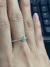 AEAW Jewelry戒指女來圖定制培育鉆，真鉆18K金男女鉆戒情侶對戒 來圖定制 曬單實拍圖