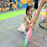 迪士尼兒童漢服女童超仙古裝連衣裙夏季兒童夏裝大童親子母女中國風(fēng)唐裝 綠色 110 cm 曬單實(shí)拍圖