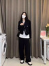 薩拉維夫休閑褲女2025春夏新款西裝褲垂感山本褲子小個(gè)子休閑闊腿褲女 黑色小個(gè)子款(身高145155CM) 均碼 XS 建議體重8090斤 曬單實(shí)拍圖