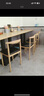 弋思林餐飲店早餐餐飲快餐燒烤店桌椅組合商用經(jīng)濟型小戶(hù)型家用客廳餐桌 120*60 單桌多層板 曬單實(shí)拍圖