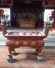 長方形鑄鐵大香爐上香燒紙寺廟祠堂拜神香爐戶外庭院家用 紅金色萬年香火 80*50*70cm長寬高 曬單實拍圖