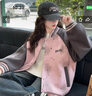諾佳微淇女童外套春秋款2025新款兒童棒球服秋裝洋氣女大童秋季寬松夾克潮 粉色 160 曬單實拍圖