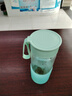 天喜（TIANXI）玻璃杯刻度牛奶杯微波爐可加熱豆?jié){杯家用便攜外帶杯子燕麥杯 【帶刻度】淺綠色 480ml 曬單實拍圖