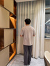 秋鹿睡衣男士純棉家居服套裝圓領(lǐng)套頭新款短袖長(zhǎng)褲兩件套可外穿居家服 曬單實(shí)拍圖