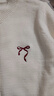 初申春秋針織開(kāi)衫女圓領(lǐng)刺繡單排扣毛衣百搭純色外套上衣S143Z1033 曬單實(shí)拍圖