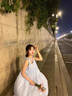 PMOG新款裙子夏季2025年溫柔氣質(zhì)風(fēng)蝴蝶結(jié)寬松潮流顯瘦吊帶連衣裙女裝 天藍(lán)色 L 105-120 曬單實(shí)拍圖