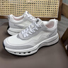 夢(mèng)特嬌男鞋2025夏季新款厚底運動(dòng)休閑鞋增高鞋軟底舒適鏤空透氣網(wǎng)面鞋男 白色 43 曬單實(shí)拍圖