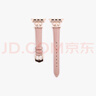 方哲品牌原裝適用蘋果s10表帶iwatch9/8/7真皮小蠻腰腕帶ApplewatchUltra2/1替換帶輕奢女款 【豆沙色】玫瑰金扣 適用iwatch10【42MM表盤】 曬單實拍圖
