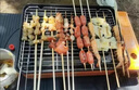 森之游便攜式燒烤爐燃?xì)庖夯瘹鈨捎脩敉饪ㄊ綘t烤盤野餐家用烤肉烤串烤爐 雙氣烤爐+不銹鋼網(wǎng)+手提箱+贈品4 曬單實拍圖