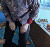娜愛緣奶奶裝春裝襯衫女老年人衣服老太太母親節(jié)襯衣服裝中老年媽媽夏裝 紫色上衣+黑色褲子 2XL(建議105-115斤) 曬單實(shí)拍圖