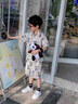 迪士尼童裝男童夏裝套裝2025新款洋氣兒童短袖襯衫潮男寶寶痞帥炸街衣服 639短袖套裝 90 【建議身高85cm左右】 曬單實拍圖