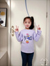 迪士尼新款女童長(cháng)袖打底衫圓領(lǐng)中大童2024春季童裝 JXAN4012D-HELLO黛西 90 cm 曬單實(shí)拍圖