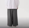 無(wú)印良品（MUJI）女式 麻 寬版褲  褲子女款早秋款寬松休閑褲 女裝 BE1SKC4A 棕色 S （155/62A） 曬單實(shí)拍圖