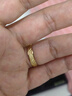 越南沙金戒指磨砂情侶男女一對結(jié)婚戒黃金色素圈指環(huán)歐幣潮流飾品 美號10號 男女通用 曬單實拍圖