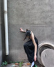 百家好/百家好學(xué)院風(fēng)高腰顯瘦半身裙女2025夏季顯瘦百褶裙 黑色 L 曬單實(shí)拍圖