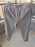 稻草人休閑褲男新款春秋束腳運動(dòng)衛褲男士潮流大碼運動(dòng)百搭寬松直筒褲男 灰色束腳 L 曬單實(shí)拍圖