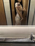 FSHE新中式改良國(guó)風(fēng)旗袍短袖連衣裙女夏季純欲性感緊身包臀開(kāi)叉長(zhǎng)裙子 旗袍連衣裙 S 曬單實(shí)拍圖