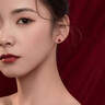 法卡曼紅豆耳釘999銀輕奢高級2025蛇過(guò)新年本命年生日禮物 紅豆耳釘 曬單實(shí)拍圖