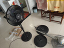 溫以嘉適用于美的格力電風(fēng)扇底座配件通用工業(yè)落地扇配重塊支撐固定盤 加固底座+25mm桿子【白色一套】 曬單實拍圖