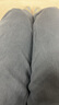 森馬（Semir）休閑褲女抓毛做舊工裝褲美式復(fù)古風(fēng)冬季松緊腰闊腿褲潮酷街頭 深灰20901 L 165/70A 曬單實(shí)拍圖