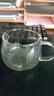 易峰玻璃杯子水杯茶水分離杯過濾泡茶杯帶蓋帶把加厚耐熱男女辦公家用 親園趣三件杯 500ml 曬單實拍圖