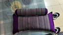 泰仙織 腰枕床上護腰睡眠床上腰間靠墊靠枕腰墊腰靠腰椎墊腰 腰枕+頸椎枕 【紫色套裝】  含枕芯 蕎麥殼填充( 承托力高) 曬單實(shí)拍圖