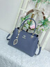 viney新款牛皮手提包包女包單肩斜挎包品牌生日禮物送女友老婆 【藍色】高檔實(shí)用腋下包 輕奢時(shí)尚百搭通勤托特包 曬單實(shí)拍圖