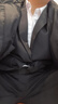 雀之音西服套裝男士青年韓版修身外套黑白休閑商務(wù)職業(yè)正裝西服四件套 【四件套】西服+白襯衫+西褲+送 XL 130-145斤 曬單實拍圖
