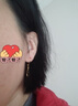 中國珠寶莫比烏斯黃金耳環(huán)女足金耳墜時尚百搭情人節(jié)禮物送女友老婆生日 足金莫比烏斯耳環(huán)【金重約2.3g】 曬單實拍圖