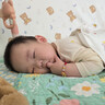 愛貝迪拉（AIBEDILA）嬰兒床圍欄軟包加高純棉防撞護邊寶寶平接床兒童拼接床圍擋 星空小熊【高度40cm】 長度200cm（100cm*2片） 曬單實拍圖
