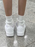 安踏女鞋板鞋女夏季新款透氣休閑百搭厚底增高低幫小白鞋戶(hù)外運動(dòng)鞋女 紙莎白 37.5 曬單實(shí)拍圖