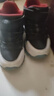 特步（XTEP）兒童童鞋革面防風(fēng)保暖厚底潮流休閑鞋 黑/特步白/挑戰紅 28碼 曬單實(shí)拍圖