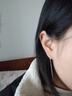 蔓笙純S999足銀水滴耳線女氣質(zhì)簡約長款耳墜夏時尚新款個性養(yǎng)耳洞耳釘 999銀流蘇耳線一對 曬單實拍圖