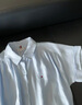 TOMMY HILFIGER25新款夏季女裝亞麻休閑純色系帶收腰寬松襯衫裙連衣裙44653 淺藍色C1O S 34 曬單實拍圖