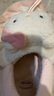 名創(chuàng)優(yōu)品（MINISO）HelloKitty棉拖鞋女冬季包跟2024新款可愛(ài)毛毛絨月子棉鞋 凱蒂貓【包跟更保暖】 40-41 (270mm) 【適合39-40碼】 曬單實(shí)拍圖