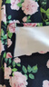 Olrain歐芮兒碎花燈芯絨半身裙女秋夏法式優(yōu)雅復古中長(cháng)款裙子 花色 S 曬單實(shí)拍圖