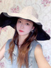 Charm Kendo防曬帽女夏季沙灘旅游大帽檐遮陽(yáng)帽韓版百搭防紫外線太陽(yáng)帽子 米色 生日禮物送女朋友老婆 曬單實(shí)拍圖