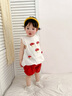 優(yōu)奇女童夏裝套裝2025新款洋氣時髦兒童衣服寶寶小女孩短袖兩件套夏季 小蘑菇套裝 100 曬單實拍圖