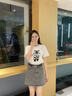 金利來（Goldlion）女士腰帶真皮裝飾平滑扣窄皮帶女式牛皮時尚ins風(fēng)潮流百搭細褲帶 黑色【官方授權(quán)-假一罰十】 95cm 曬單實拍圖