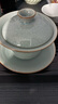 冰裂釉汝窯懸停三才蓋碗開(kāi)片可養家用茶杯單個(gè)茶碗陶瓷功夫茶具 冰花裂三才蓋碗 曬單實(shí)拍圖