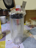 希諾（HEENOOR）塑料杯男女士大容量加厚便攜水杯夏日戶外運(yùn)動(dòng)隨手杯家用車載杯子 深海藍(lán) 400ml 曬單實(shí)拍圖