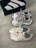 adidas「冰淇淋T頭鞋」VS JOG 2.0薄底運動(dòng)鞋男女阿迪達斯輕運動(dòng)   漢玉白/淺藍/礬土棕（推薦女生買(mǎi)小半碼）   38 曬單實(shí)拍圖