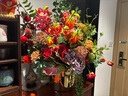 野派 假花仿真花擺件酒店別墅商場(chǎng)軟裝飾品花瓶花藝混搭插花現(xiàn)代高檔輕奢裝飾花擺設(shè)家居客廳絹花室內(nèi)擺設(shè) D款套裝花藝 曬單實(shí)拍圖