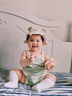 貝娜茜嬰兒帽子夏季春秋男寶寶遮陽(yáng)帽嬰幼兒6-12個(gè)月防曬帽漁夫帽太陽(yáng)帽 小熊熊-米色【網(wǎng)格款】 4個(gè)月-18個(gè)月（40-48CM） 曬單實(shí)拍圖